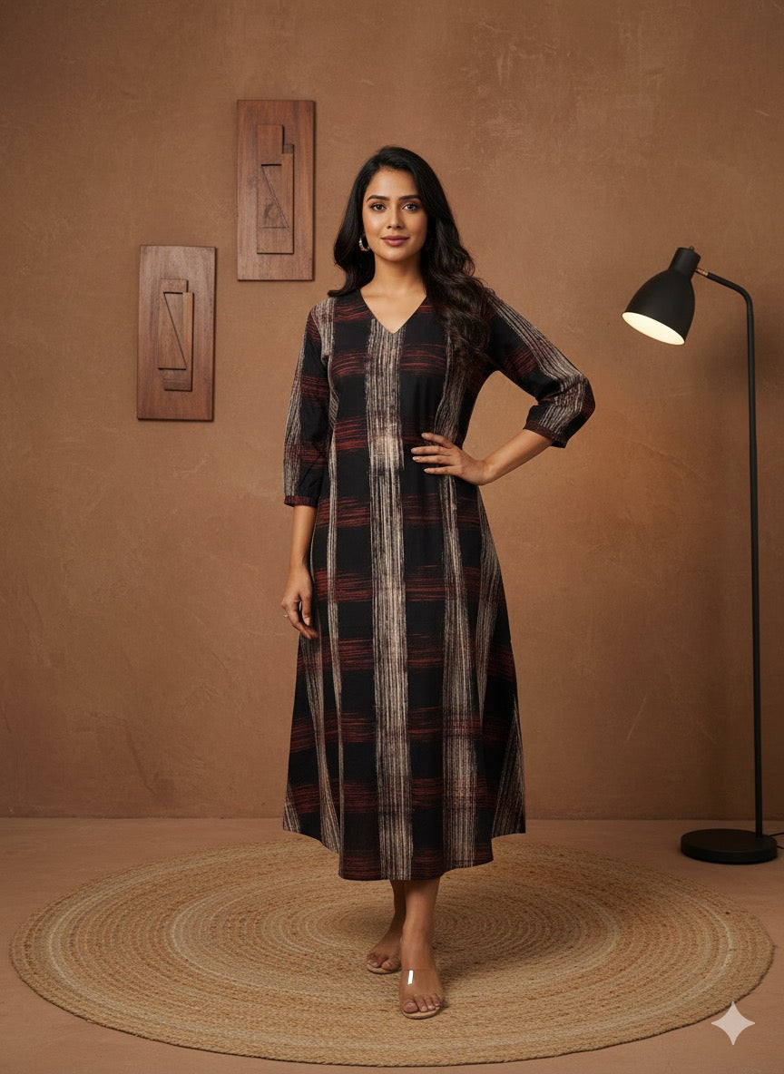 Cotton Ajrakh Dress