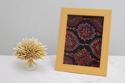 Ajrakh Hand Block Print Wall art 8x10”