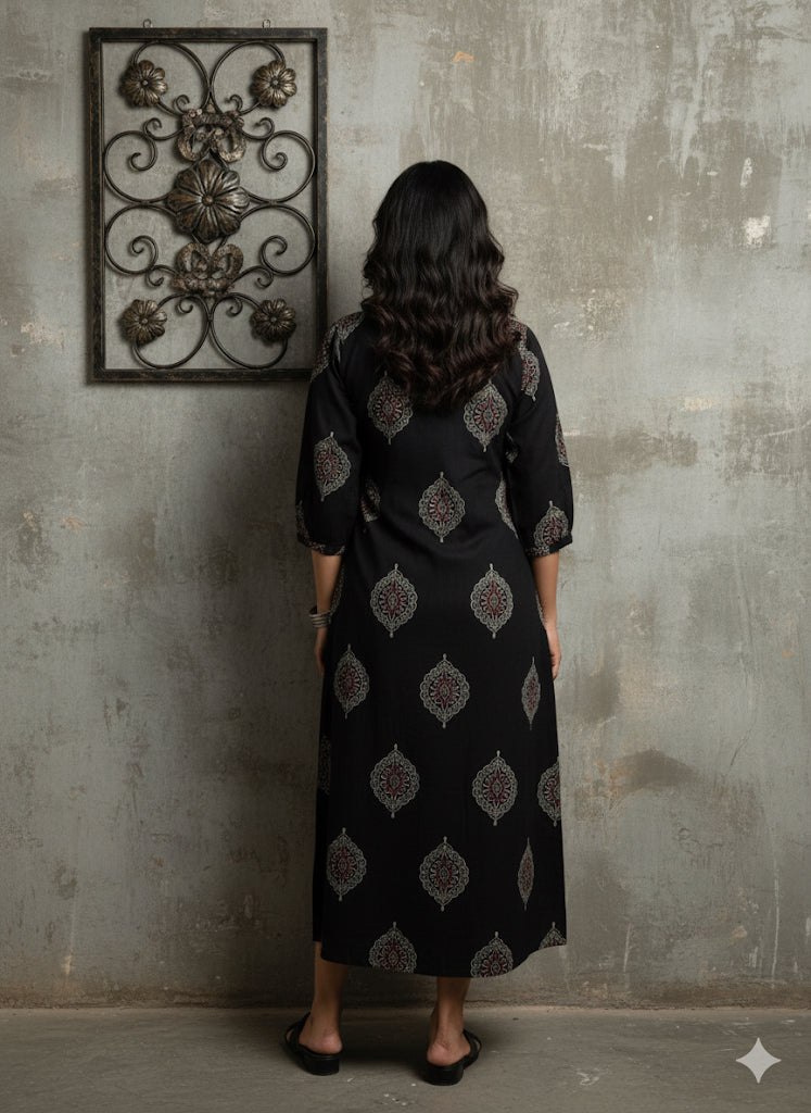 Cotton Ajrakh Dress