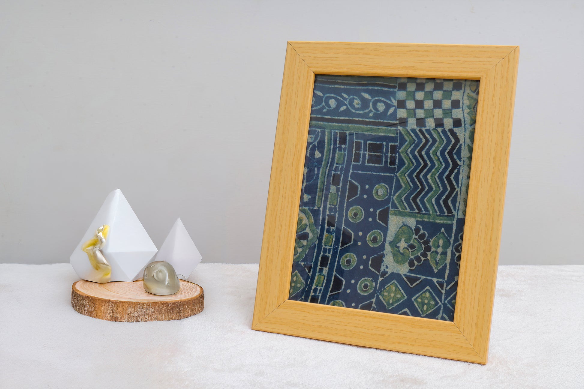 Ajrakh Hand Block Print Wall art 8x10”