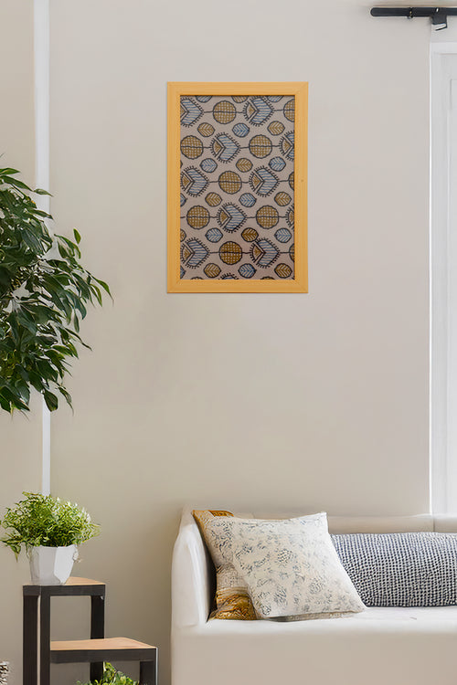 Ajrakh Hand Block Print Wall art 12x18”