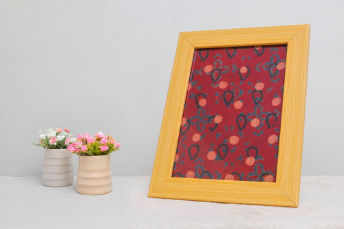 Ajrakh Hand Block Print Wall art 8x10”