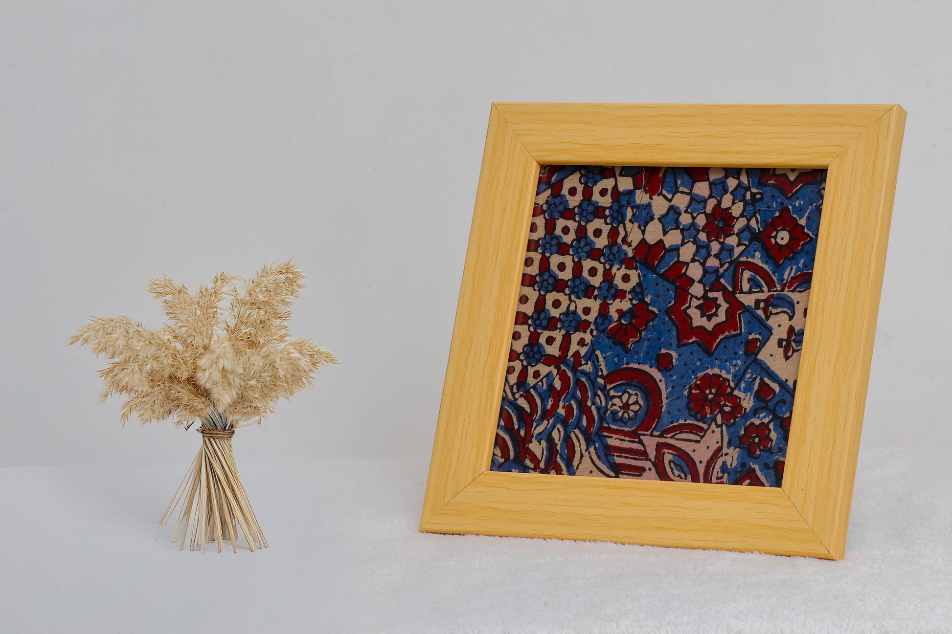 Ajrakh Hand Block Print Wall art 8x8”