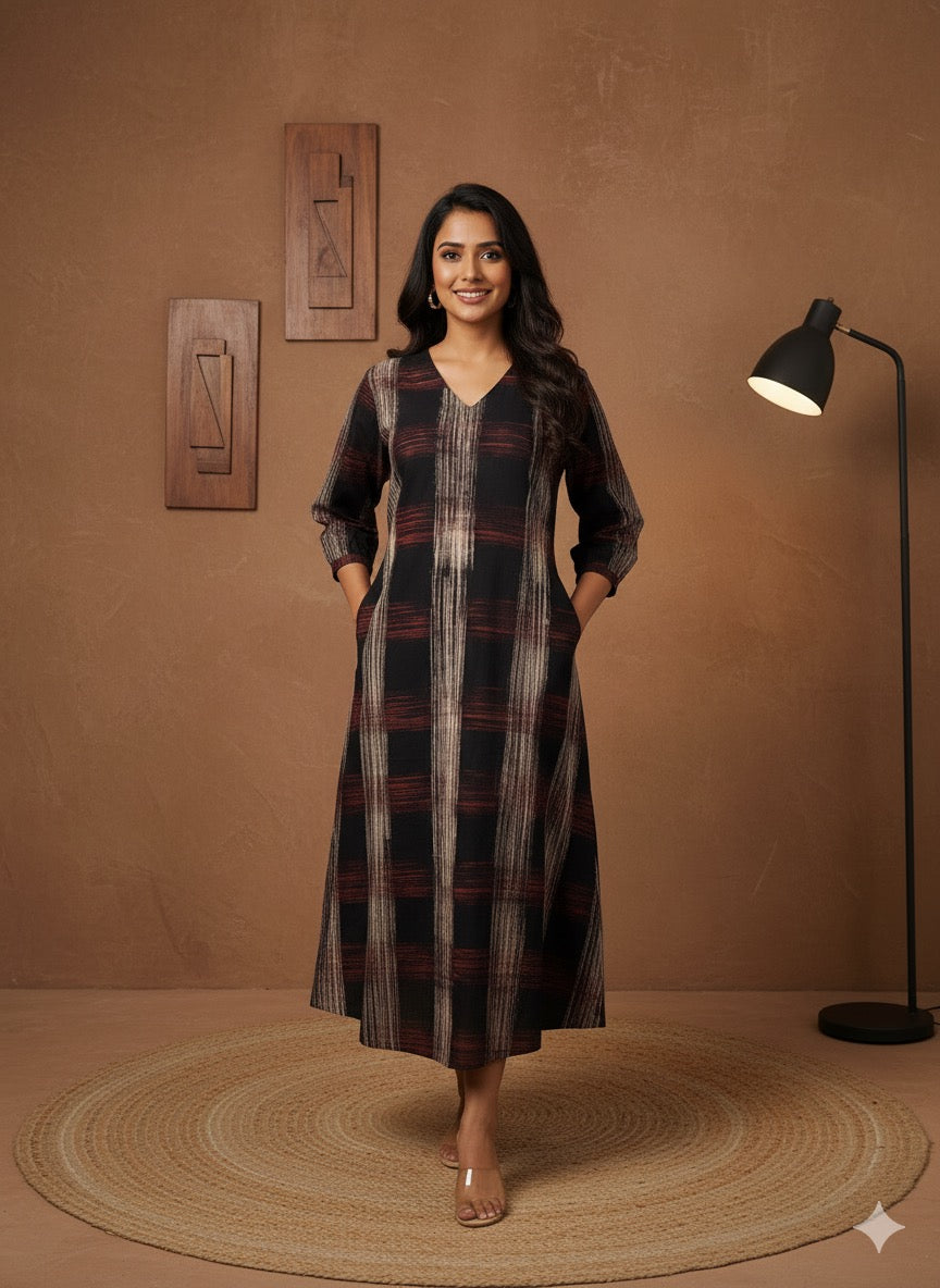 Cotton Ajrakh Dress