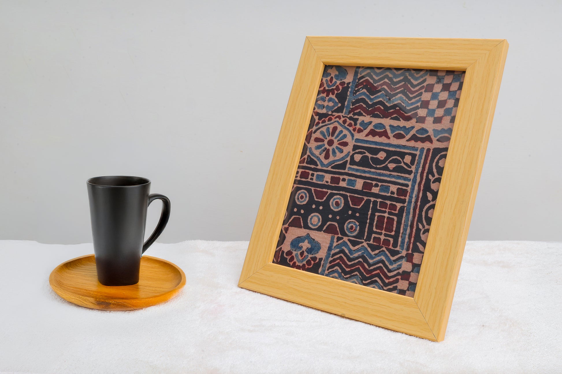 Ajrakh Hand Block Print Wall art 8x10”