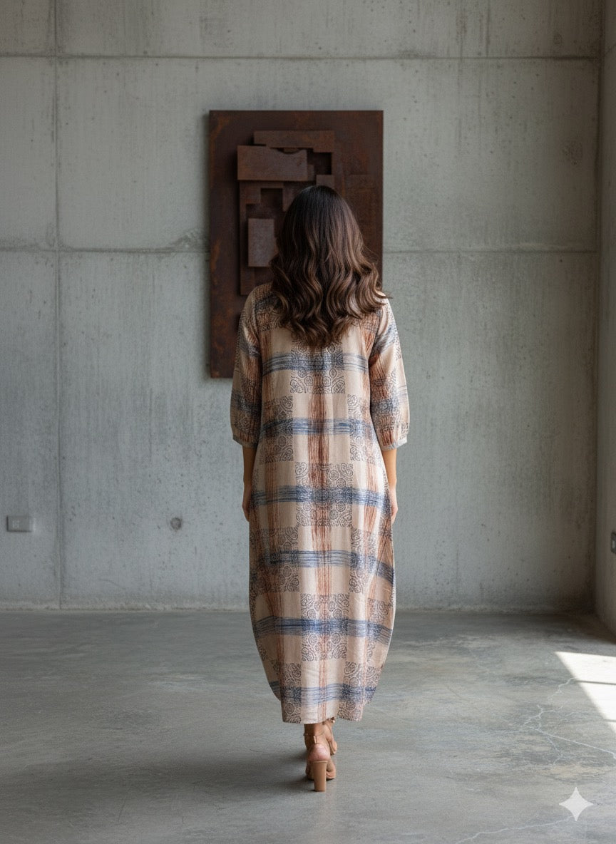 Cotton Ajrakh Dress